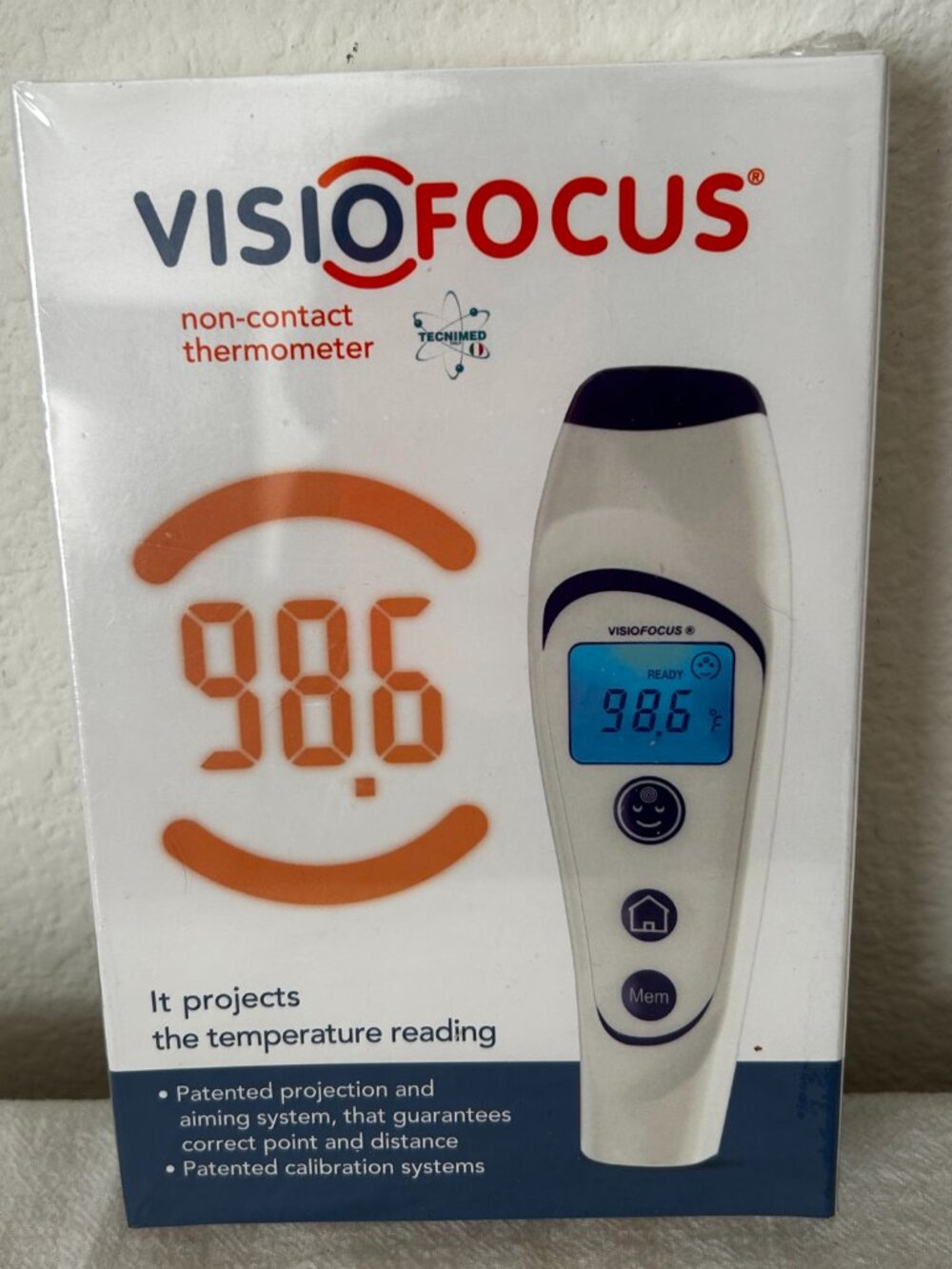 Hammacher Schlemmer VisioFocus Non-Contact Thermometer NEW IN BOX Sealed NIB
